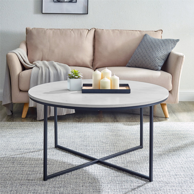 Hykkon Levinson Cross Legs Coffee Table & Reviews Wayfair.co.uk